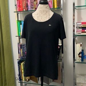 Lacoste Scoop Neck Top Size 46